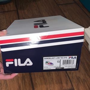 Brand New Tie Dye Fila Shoes